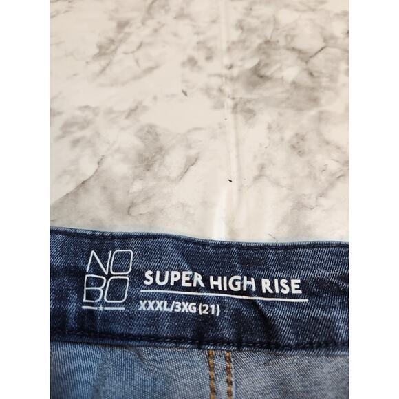 No Boundaries Juniors Plus Blue Pull On Super High Rise Skinny Jeans Size XXXL‎ - Picture 3 of 7